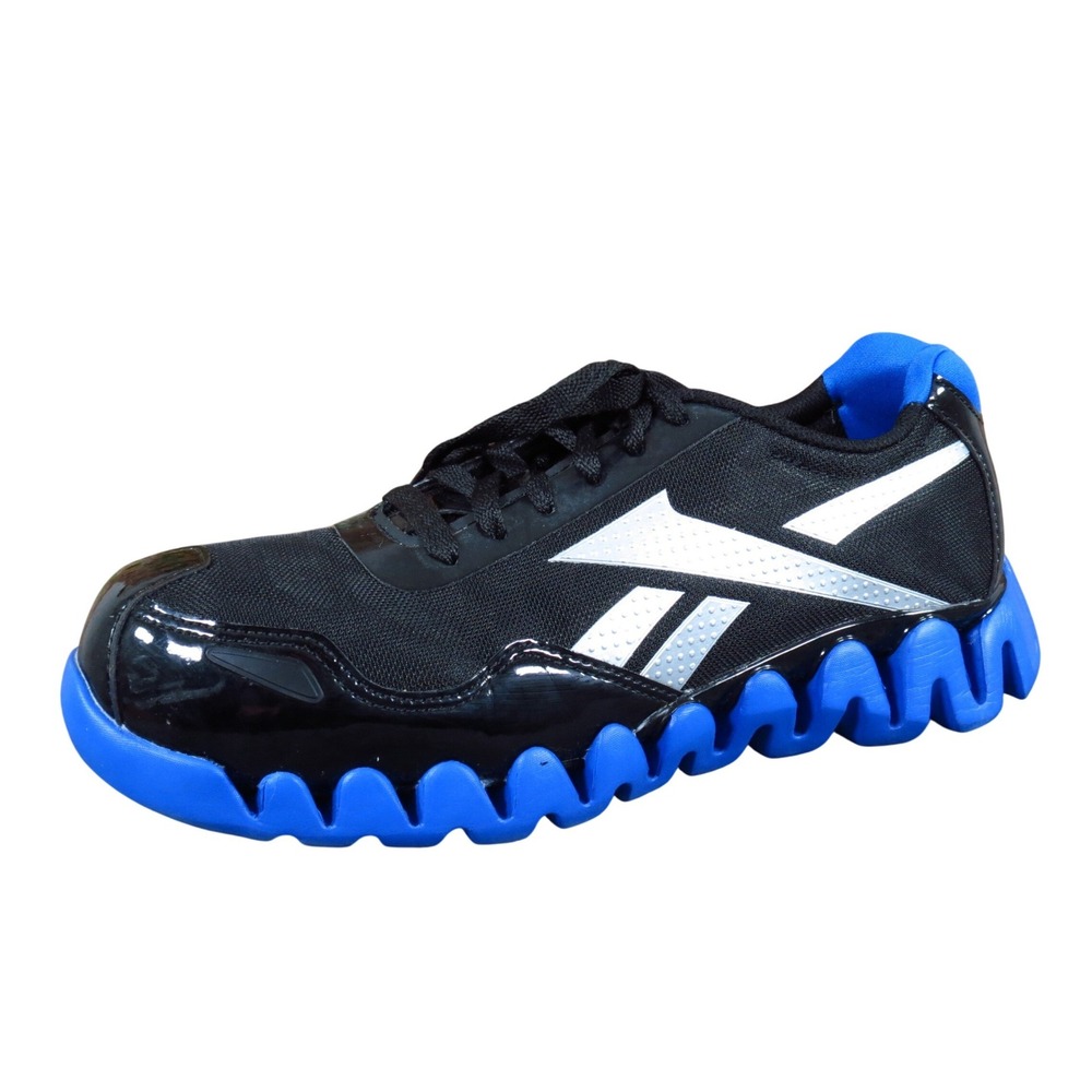 Reebok ZigTech Men Work Safety Shoe 7.5 Wide Industrial Athletic Black Blue